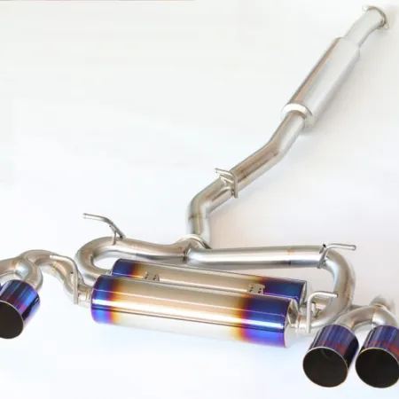 R1TITAN EXTRA STTI Gold Ring 4Tail Exhaust - Toyota GR86 / Subaru BRZ