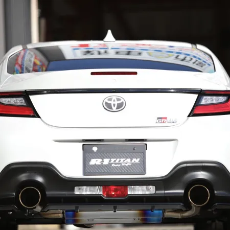 Amuse R1TITAN Titan Extra Catback Exhaust w/Gold Ring - GR86/BRZ ZN8