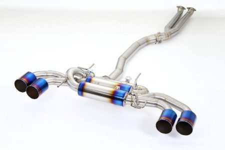 Amuse R1TITAN R1000 Nardo Spec Downpipe Back Exhaust w/Gold Ring - GT-R R35