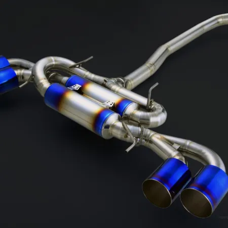 Amuse R1TITAN Titan Silent&Power Turboback Exhaust w/Gold Ring - GT-R R35