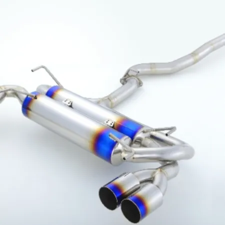 Amuse R1TITAN Extra Catback Exhaust w/Gold Ring - WRX STI GRB