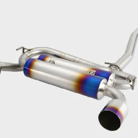 Amuse R1TITAN RS Silent Catback Exhaust W/Gold Ring - EVO X CZ4A