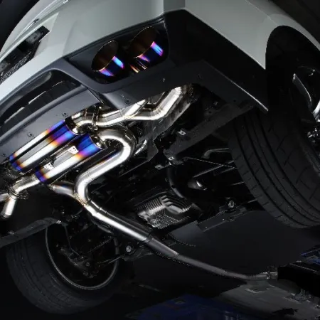 Amuse R1TITAN RS-Silent Catback Exhaust w/Gold Ring - GT-R R35