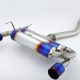 Amuse R1TITAN Extra Axleback w/Gold Ring - 350Z Z33