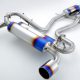 Amuse R1TITAN RS Silent Axleback w/Gold Ring - 370Z NISMO Z34