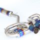 Amuse R1TITAN 20th Center Axleback w/Gold Ring - 370Z Z34