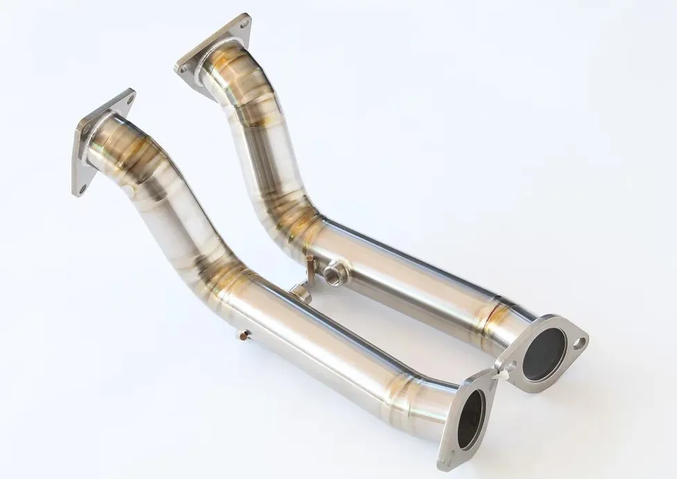 R1TITAN STTI Straight Catalyst 70mm – Nissan 350Z/370Z (HR)