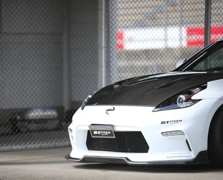 Amuse R1TITAN Front Bumper Version 2 (20th Anniversary) w/Carbon Lip - 370Z Z34