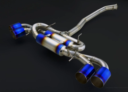 Amuse R1TITAN Extra Catback Exhaust w/Gold Ring - GT-R R35