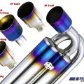 Amuse R1TITAN Extra 90 Spec Catback Exhaust w/Gold Ring - GT-R R35