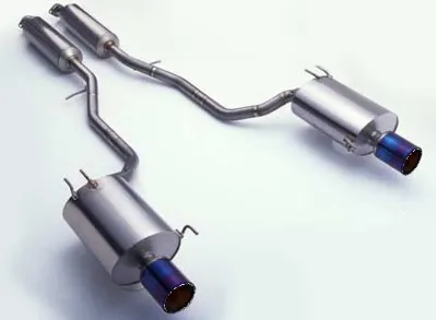 R1TITAN Euro W Gold Ring STTI Exhaust - Honda Legend KB1